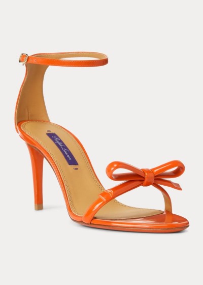 Women's Ralph Lauren Joanne Bow Patent Sandals | 290657SYU